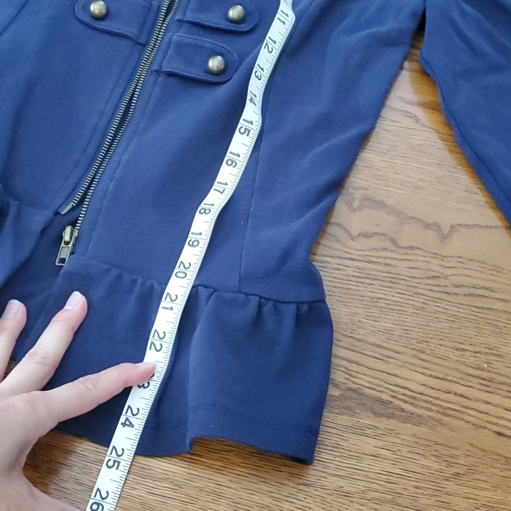 Navy Military Jacket Large - Picture 5 of 8